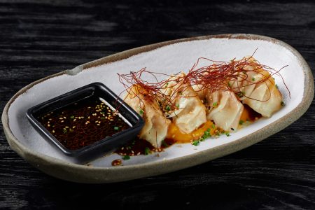 SHRIMP GYOZA